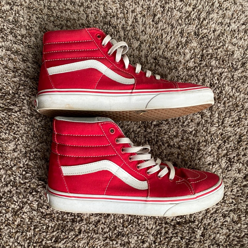 Red high top vans